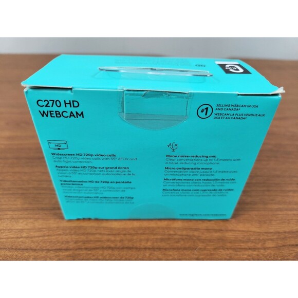Logitech C270 Web Camera ~ Widescreen HD Video Calling ~ New In Sealed box - Picture 2 of 7